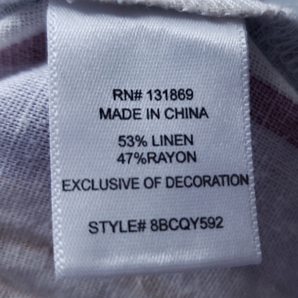 NWT Evolutionary Linen Rainbow Striped Shorts Size M - Picture 11 of 11